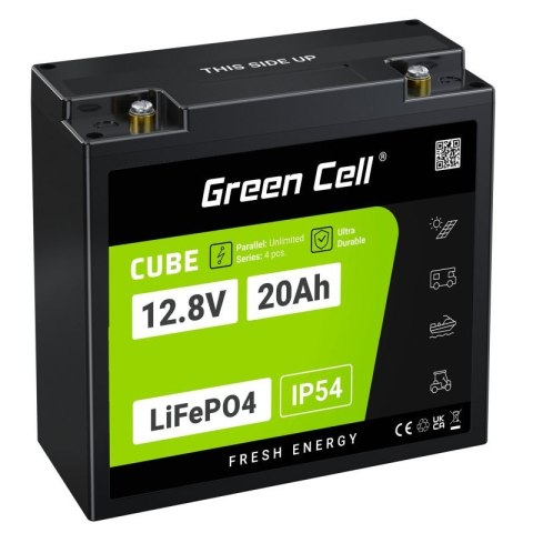 Green Cell Akumulator CUBE LiFePO4 20Ah 12V/12.8V 256Wh