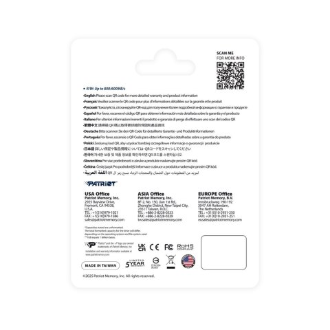 Patriot Memory Patriot EP Micro SDXC Express 256GB 800/600 MB/s U3, Nintendo