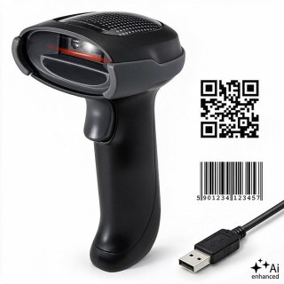 Qoltec Czytnik kodów kreskowych 1D 2D | QR | EAN | USB