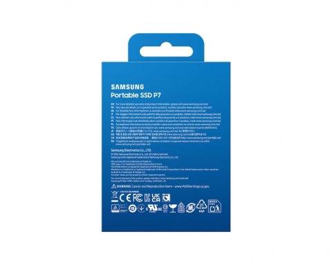 Samsung Dysk SSD Portable P7 1TB USB4.0 GEN 3x2 MU-PF1T0G/WW