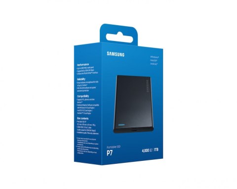 Samsung Dysk SSD Portable P7 1TB USB4.0 GEN 3x2 MU-PF1T0G/WW
