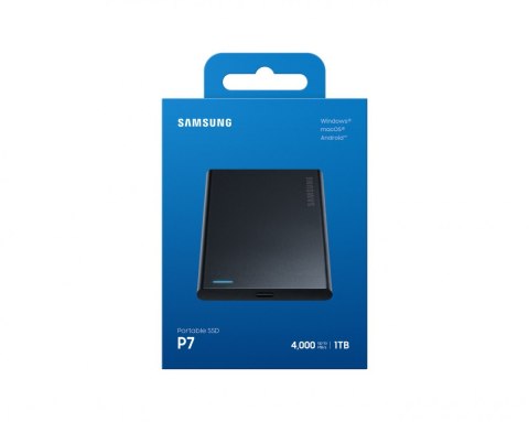 Samsung Dysk SSD Portable P7 1TB USB4.0 GEN 3x2 MU-PF1T0G/WW