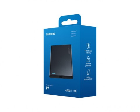 Samsung Dysk SSD Portable P7 1TB USB4.0 GEN 3x2 MU-PF1T0G/WW