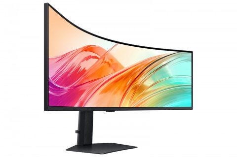 Samsung Monitor 49 cali ViewFinity S95UF VA 5120x1440 DQHD 32:9 2xHDMI 1xDP 1xUSB-C 1xUSB-B 3xUSB-A 5ms 120Hz zakrzywiony głośniki 3YOn-