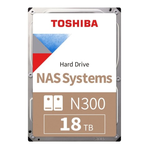 Toshiba Dysk Toshiba N300 MN11ACA18TS 18TB 3,5" 7200 1024MB SATA III NAS BULK