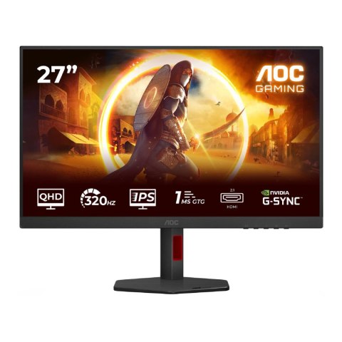 AOC Monitor AOC 27" Q27G4SRU Fast IPS QHD 320Hz 2xHDMI DP HUB głośniki
