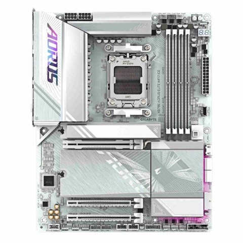 Gigabyte Płyta Gigabyte X870E A ELITE WF7 ICE /AMD X870/DDR5/SATA3/M.2/USB4/PCIe5.0/WiFi/BT/AM5/ATX