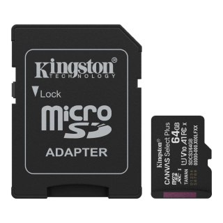 Kingston Karta pamięci Kingston microSD Canvas Select Plus Gen3 64GB UHS-I Class 10 + adapter