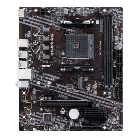 MSI Płyta MSI PRO A520M-S /AMD A520/DDR4/SATA3/M.2/USB3.0/PCIe3.0/AM4/mATX