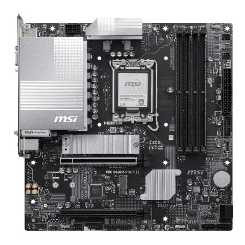 MSI Płyta MSI PRO B860M-P WIFI6E /B860/DDR5/SATA3/M.2/USB3.0/WiFi/BT/PCIe5.0/s.1851/M-ATX
