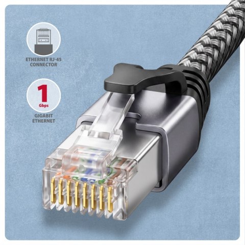 AXAGON ADE-AM20 USB-A Gigabit Ethernet adapter z zintegrowanym kablem sieciowym CAT6 RJ-45 2 m