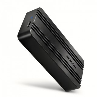 AXAGON EEM2-40G Obudowa zewnętrzna aluminiowa USB4 Gen 3x2 M.2 SSD NVMe 40Gbps chłodzenie pasywne, kabel USB-C, silikonowe etui