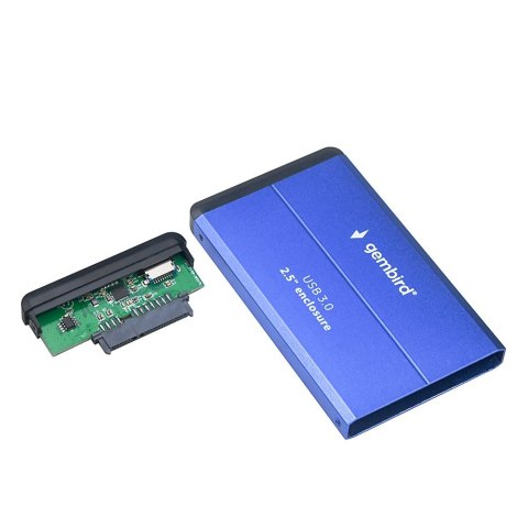 GEMBIRD GEMBIRD OBUDOWA HDD/SSD USB 3.0 2.5" SATA, ALUMINIUM, NIEBIESKA
