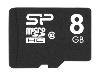 Silicon Power Karta pamięci Silicon Power microSDHC 8GB Class 10 + ADAPTER microSD-SD (SP008GBSTH010V10SP)