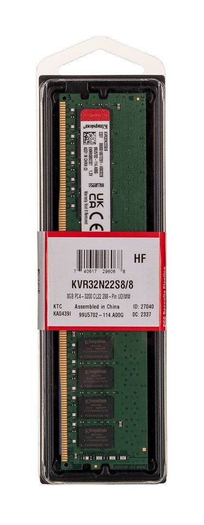 Kingston KINGSTON DDR4 8GB 3200MT/s CL22 DIMM