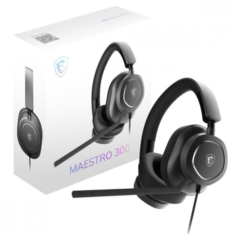 Słuchawki MSI Maestro 300 Czarne (OS3-8ZC8001-000)