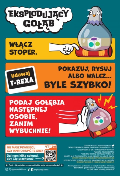 Rebel Gra Eksplodujący Gołąb