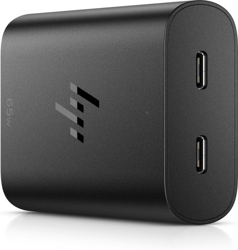 Hewlett-Packard Zasilacz sieciowy HP 65W GaN Laptop Charger 2xUSB-C czarny 600Q7AA