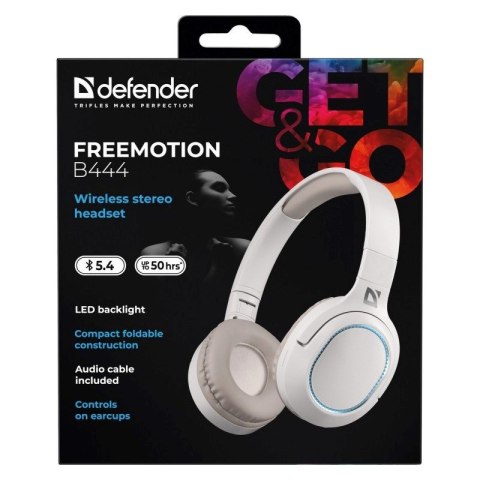 Defender DEFENDER SŁUCHAWKI NAUSZNE BLUETOOTH FREEMOTION B444 BEŻOWE 63444