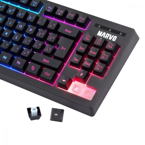 MARVO Zestaw LOOT 30 klawiatura, podkładka, mysz, czarna