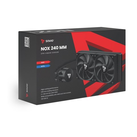 SAVIO SAVIO CHŁODZENIE WODNE CPU 240 MM NOX