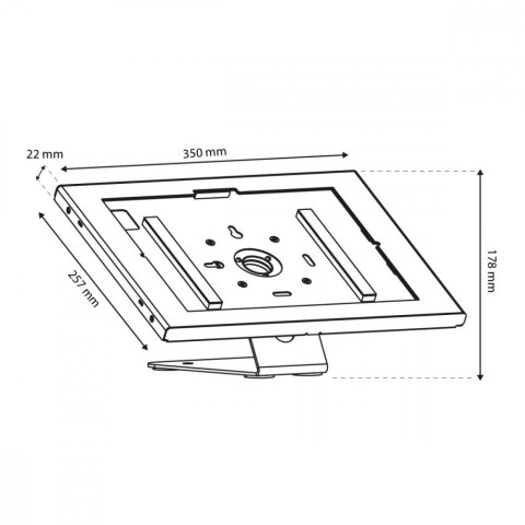 Maclean Uchwyt reklamowy do tabletu MC-956 B