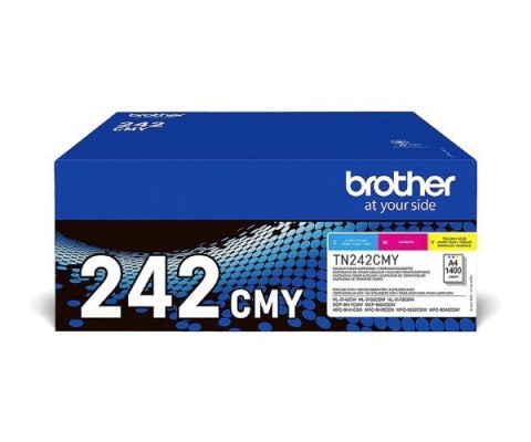 Brother Brother TN-242CMY kaseta z tonerem 1 szt. Oryginalny Cyjan, Purpurowy, Żółty