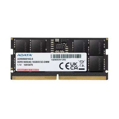 Adata Pamięć do notebooka Premier DDR5 5600 SODIMM 16GB Single Tray