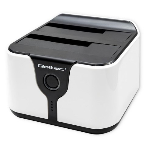 Qoltec QOLTEC STACJA DOKUJĄCA DO DYSKÓW HDD SSD 2.5" 3.5" | SATA III | USB 3.0 | SUPER SPEED 5GB/S | Z FUNKCJĄ KLONOWANIA OFFLINE