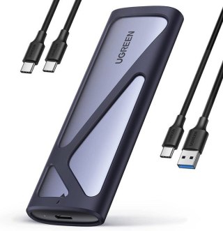 UGREEN Kieszeń Ugreen CM400 90264 na dysk SSD M.2 z portem USB-C 3.2 - szara