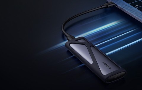 UGREEN Kieszeń Ugreen CM400 90264 na dysk SSD M.2 z portem USB-C 3.2 - szara