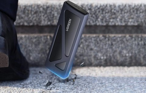 UGREEN Obudowa Ugreen CM578 15512 na dysk M.2 NVMe 10Gbps - czarna + kabel USB-C / USB-A + kabel USB-C / USB-C