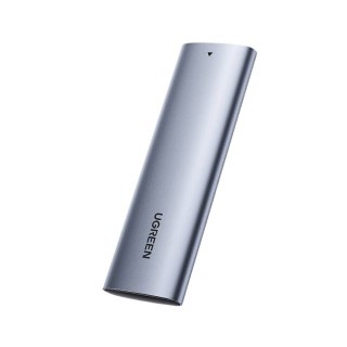UGREEN Ugreen kieszeń na dysk obudowa dysku twardego M.2 B-Key SATA 3.0 5Gbps szary + kabel USB Typ C (CM400)