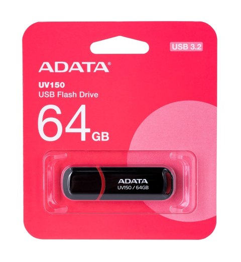 ADATA Pendrive ADATA UV150 AUV150-64G-RBK (64GB; USB 3.0; kolor czarny)