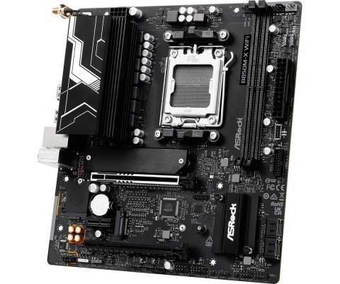 ASRock Płyta główna B850M-X WIFI R2.0 AM5 2DDR5 M.2 USBC mATX