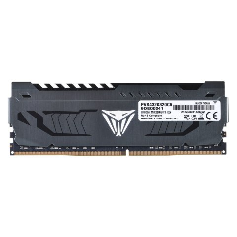 Pamięć Patriot Viper Steel, DDR4, 32 GB, 3200MHz, CL16 (PVS432G320C6)