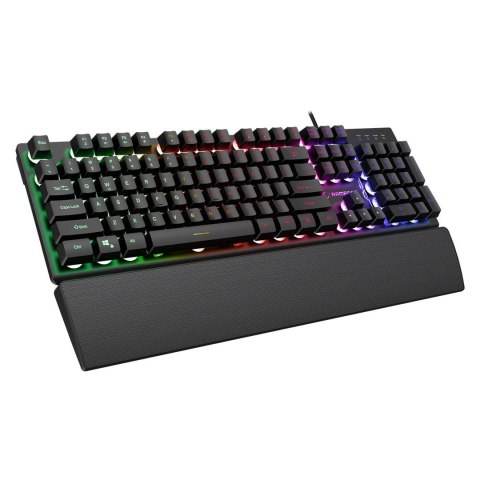 RAMPAGE RAMPAGE FORTUNA ZESTAW GAMINGOWY KLAWIATURA Z PODKŁADKĄ I MYSZ 12800 DPI BLK