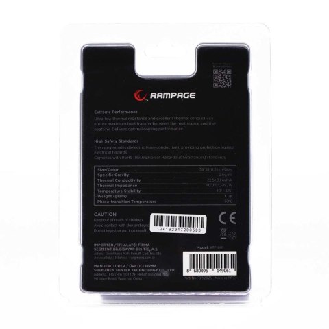 RAMPAGE RAMPAGE TERMOPAD XTP-001 38×38×02 MM PTM