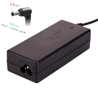 Akyga Zasilacz sieciowy Akyga AK-ND-01 do notebooka Acer, Asus, BenQ, DELL, Fujitsu-Siemens, HP, IBM, Lenovo, Toshiba (19 V; 3,42 A; 6