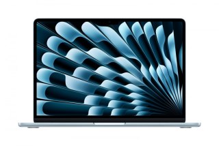 Apple MacBook Air 13.6 cala: M5 10/8, 16GB, 512GB SSD, bez zasilacza, US - Błękitny