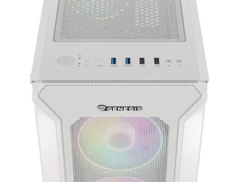GENESIS GENESIS OBUDOWA IRID 505 ARGB BIAŁA MIDI TOWER NPC-1872