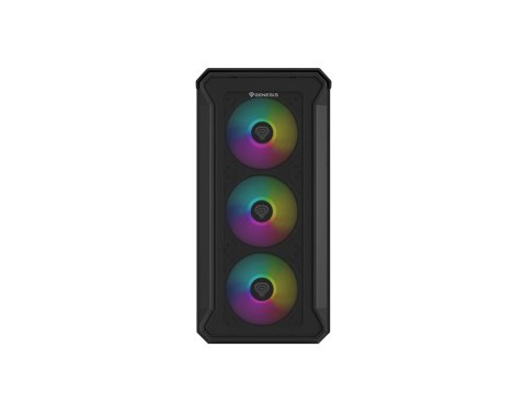 GENESIS Obudowa NATEC Genesis Irid 503 ARGB NPC-1559 (Micro ATX. Mini ITX; kolor czarny)