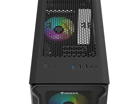 GENESIS Obudowa NATEC Genesis Irid 503 ARGB NPC-1559 (Micro ATX. Mini ITX; kolor czarny)