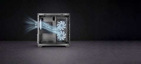 TACENS TACENS MARS MC-VIEW3 3xARGB USB-C mATX- obudowa/cases