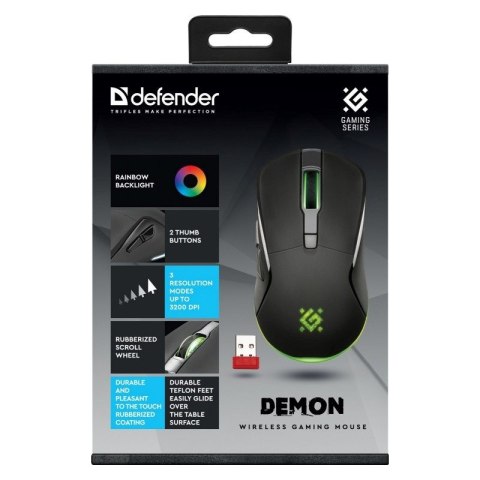 Defender DEFENDER MYSZ BEZPRZEWODOWA DEMON GM-534 RF 3200DPI 6P 52534