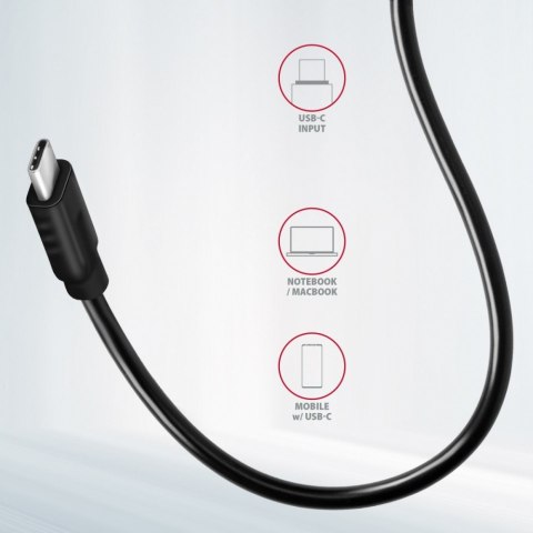 AXAGON HMC-4G2 Hub USB-C 4-portowy, 10Gbps, 2x USB-A, 2x USB-C, aluminiowy, kabel 13 cm