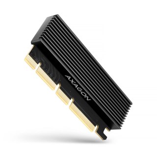 AXAGON PCEM2-XS Adapter PCIe x4 na dysk M.2 NVMe 2230-2280, radiator aluminiowy, LED, bootowalny