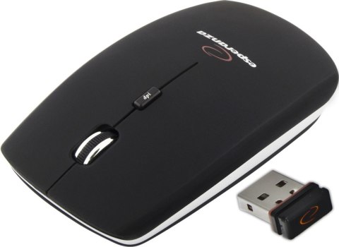 Esperanza Mysz bezprzewodowa 2.4GHZ 4D OPT. USB Esperanza SATURN EM120K czarna