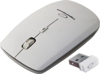 Esperanza Mysz bezprzewodowa 2.4GHZ 4D OPT. USB Esperanza SATURN biała