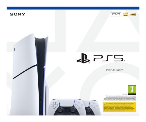 Sony Konsola SONY PS5 Slim 1TB + kontroler white